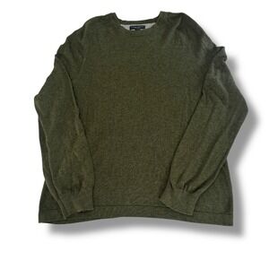 Banana Republic Mens Green Pima Cotton Crew Neck Sweater Size L